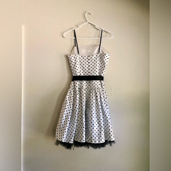 Vintage Jessica McClintock for Gunne Sax Polka Dot Mini Dress - Picture 6 of 9